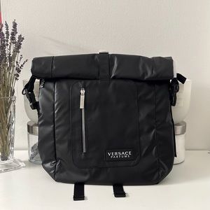 NWT Versace Parfum Black Medium Backpack
